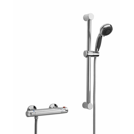 Thermostatic Bar Shower Mixer With 150cm Riser Plumbing